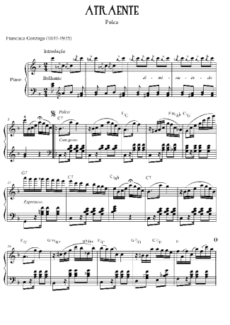 Chiquinha Gonzaga  score for Piano
