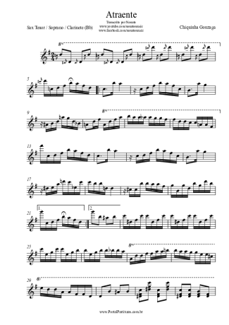 Chiquinha Gonzaga Atraente score for Tenor Saxophone Soprano (Bb)