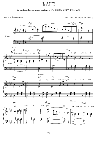 Chiquinha Gonzaga  score for Piano