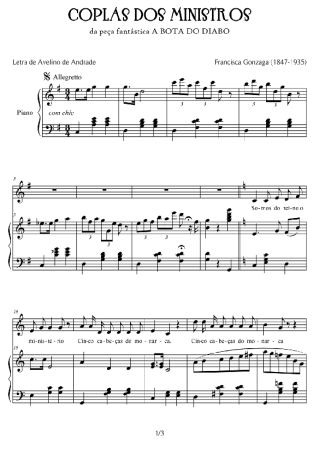 Chiquinha Gonzaga  score for Piano