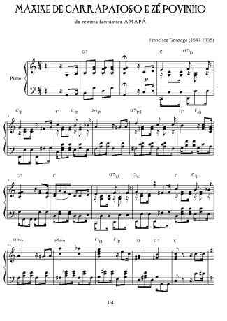 Chiquinha Gonzaga  score for Piano