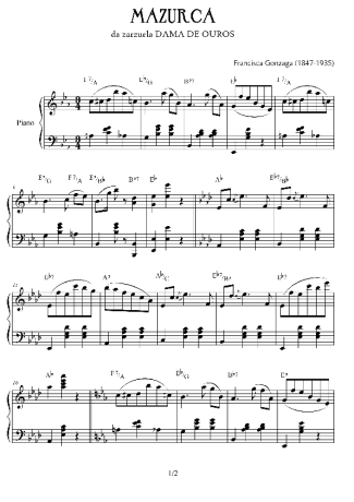 Chiquinha Gonzaga  score for Piano