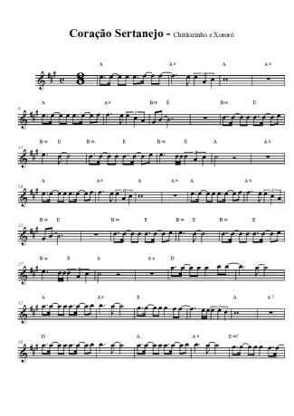 Chitãozinho e Xororó  score for Clarinet (Bb)