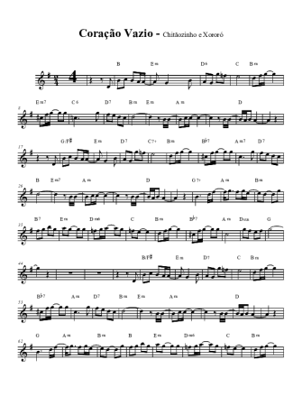 Chitãozinho e Xororó  score for Tenor Saxophone Soprano (Bb)