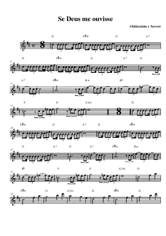 Chitãozinho e Xororó Se Deus Me Ouvisse score for Alto Saxophone