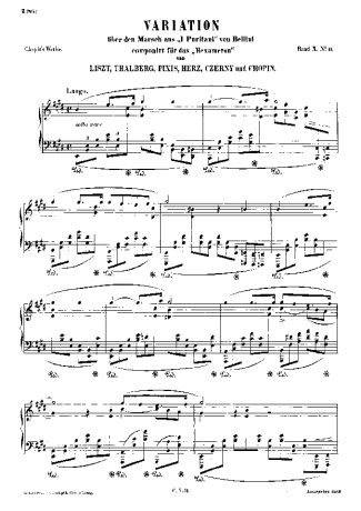 Chopin  score for Piano