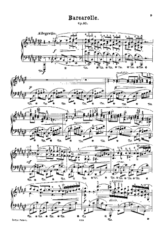 Chopin  score for Piano