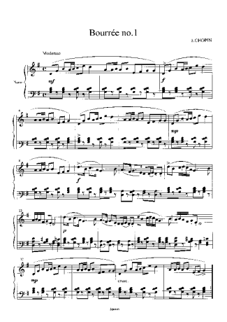 Chopin  score for Piano