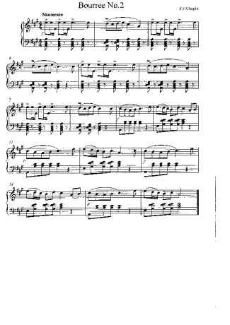 Chopin  score for Piano