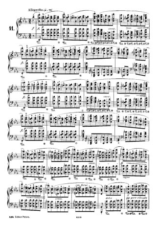 Chopin  score for Piano