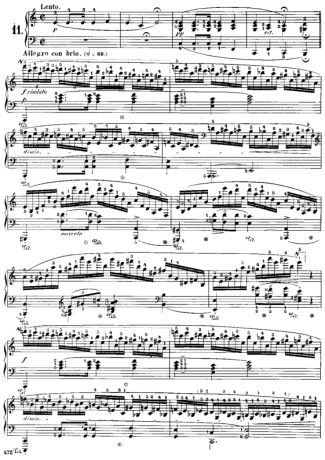 Chopin  score for Piano