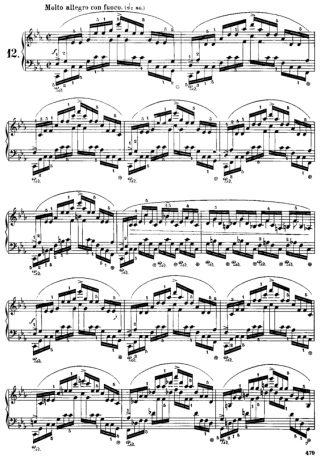 Chopin  score for Piano