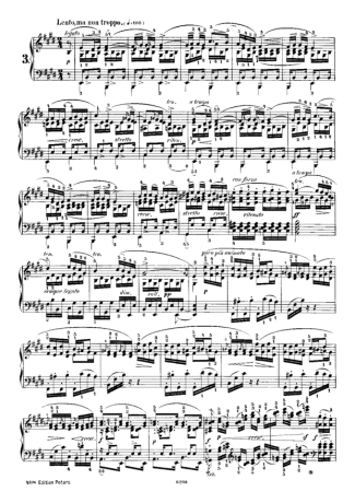 Chopin  score for Piano