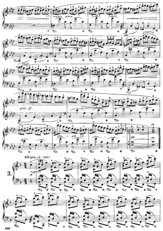 Chopin Étude 3 Op. 25 score for Piano