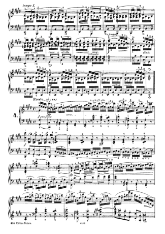 Chopin Étude 4 Op. 10 score for Piano