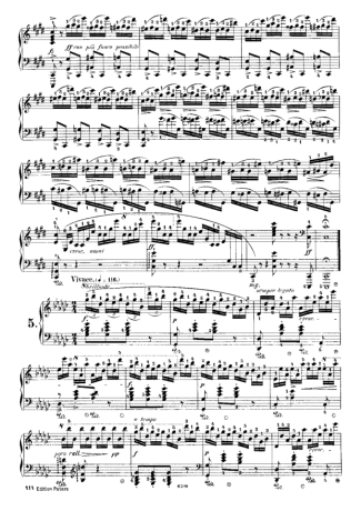 Chopin Étude 5 Op. 10 score for Piano