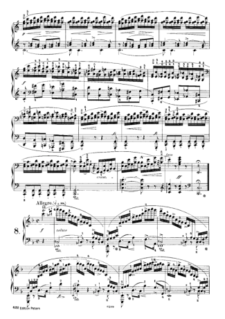 Chopin  score for Piano