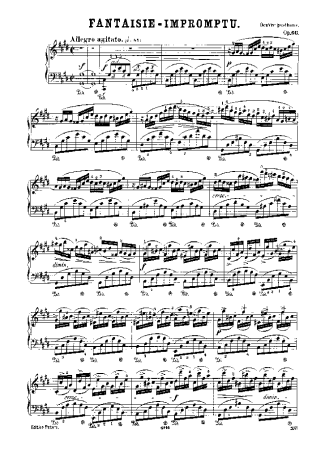 Chopin  score for Piano