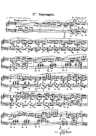 Chopin  score for Piano