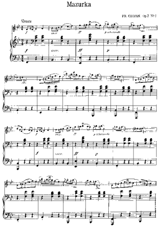 Chopin  score for Violin