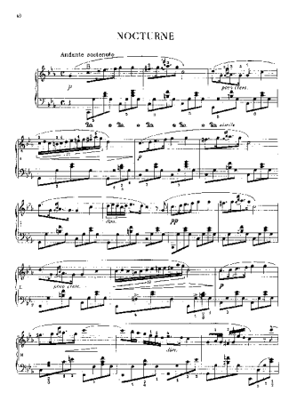 Chopin  score for Piano