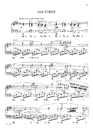 Chopin  score for Piano