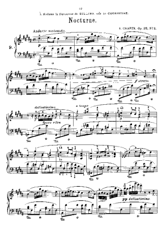 Chopin Nocturnes Op.32 score for Piano