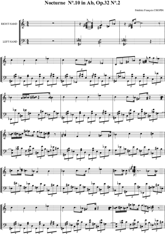 Chopin  score for Piano