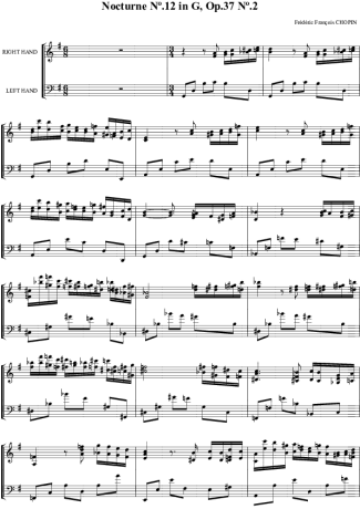 Chopin  score for Piano