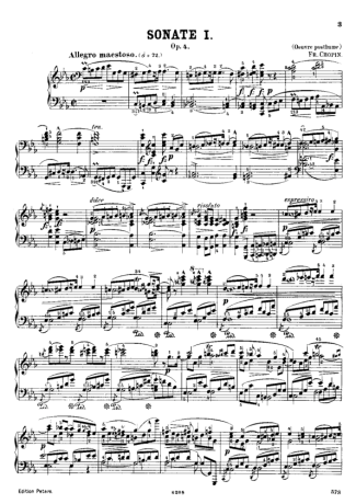 Chopin  score for Piano