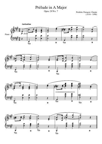 Chopin  score for Piano