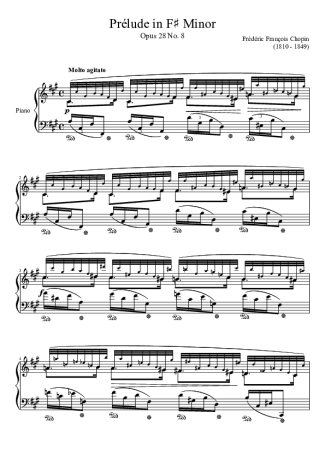 Chopin  score for Piano