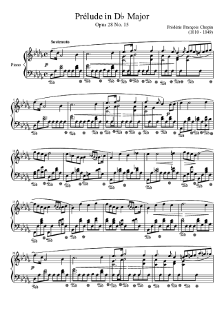 Chopin  score for Piano