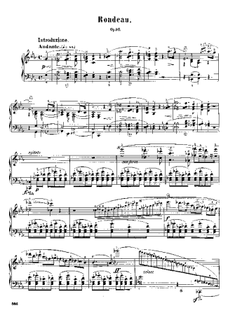 Chopin Rondo In Eb Major Op.16 score for Piano