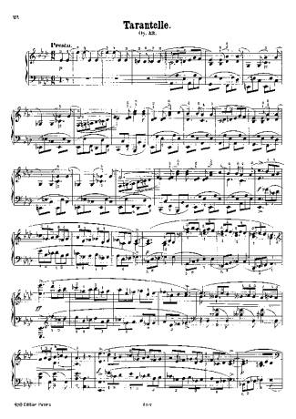 Chopin Tarantella Op.43 score for Piano