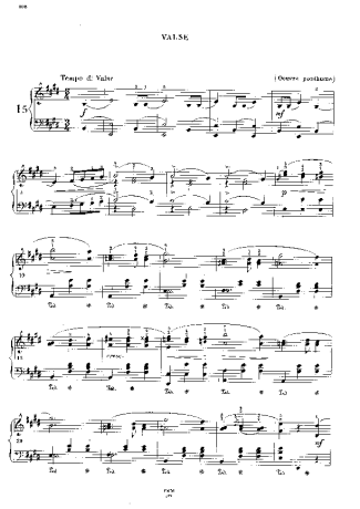 Chopin  score for Piano