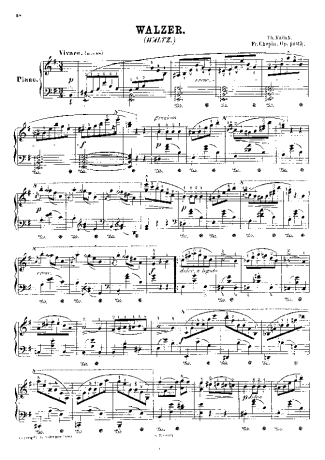 Chopin Waltz In E Minor B.56 score for Piano