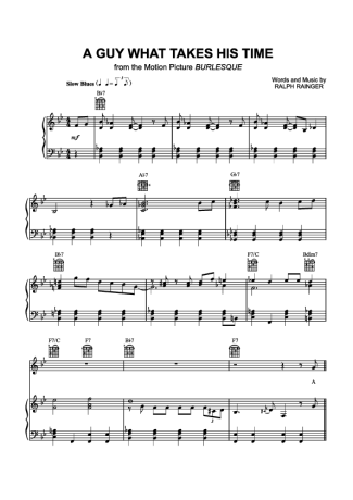 Christina Aguilera Burlesque score for Piano