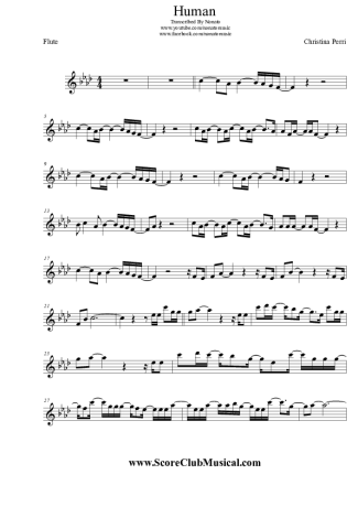 Christina Perri  score for Flute