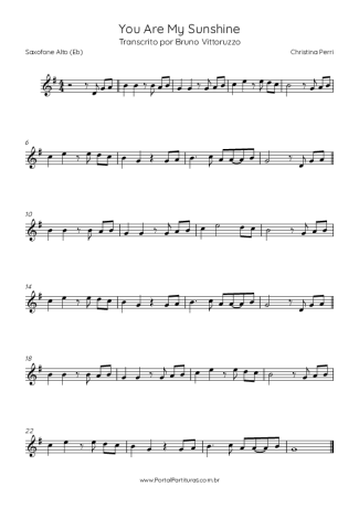Score for Alto Saxophone