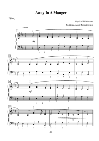 Christmas Songs (Temas Natalinos)  score for Piano