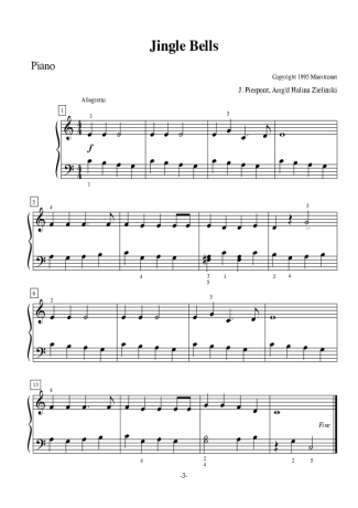 Christmas Songs (Temas Natalinos)  score for Piano