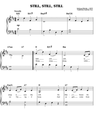 Christmas Songs (Temas Natalinos) Still Still Still score for Piano
