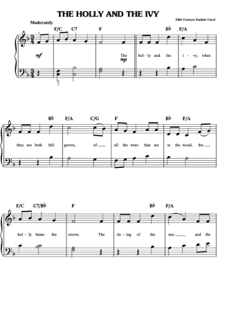 Christmas Songs (Temas Natalinos)  score for Piano