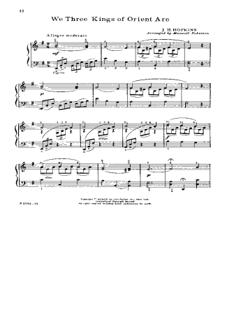 Christmas Songs (Temas Natalinos)  score for Piano