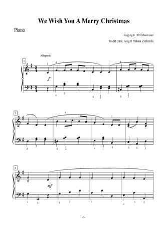 Christmas Songs (Temas Natalinos)  score for Piano