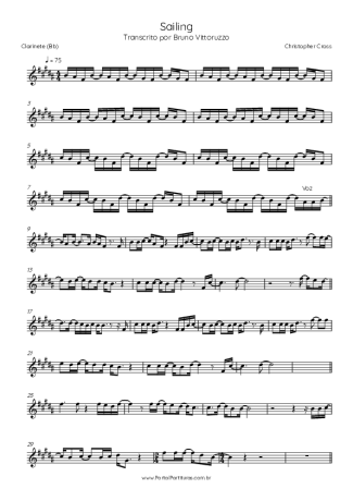 Christopher Cross  score for Clarinet (Bb)