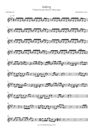 Christopher Cross  score for Clarinet (C)