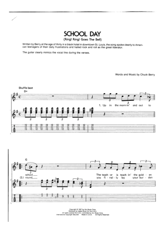 Chuck Berry  score for Guitar