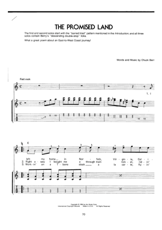 Chuck Berry The Promised Land score for Guitar